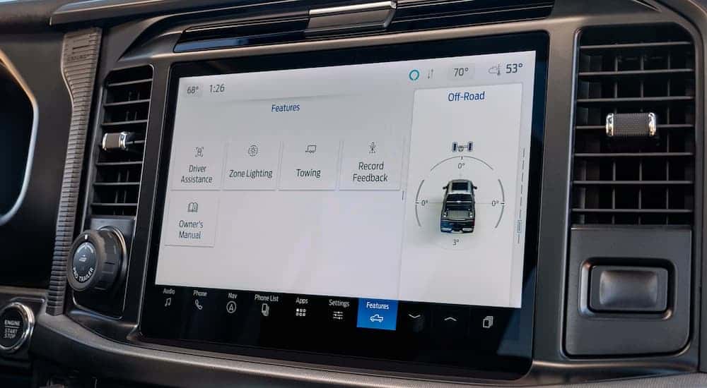 Infotainment display on a 2026 Ford F-150