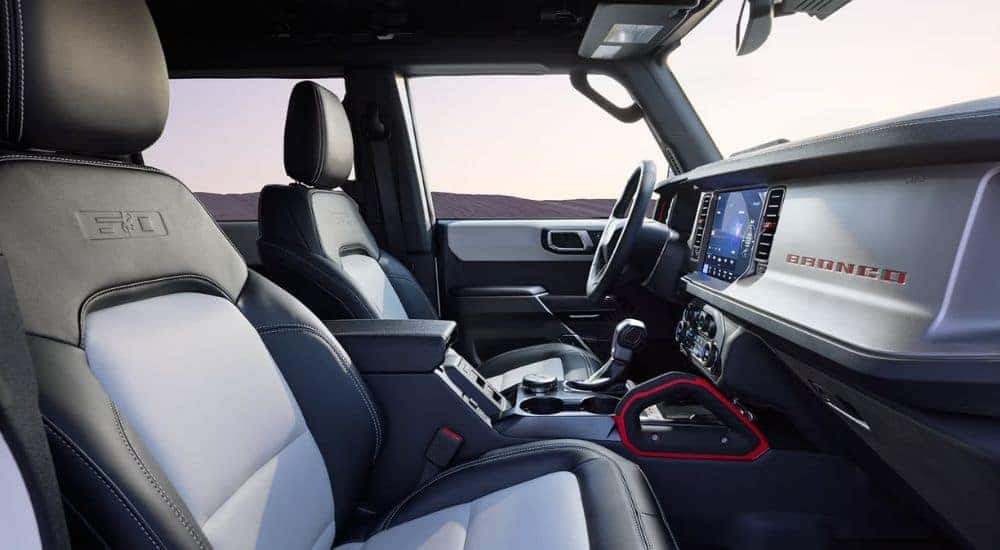 The interior of a 2026 Ford Bronco® Outer Banks 60th Anniversary Edition SUV