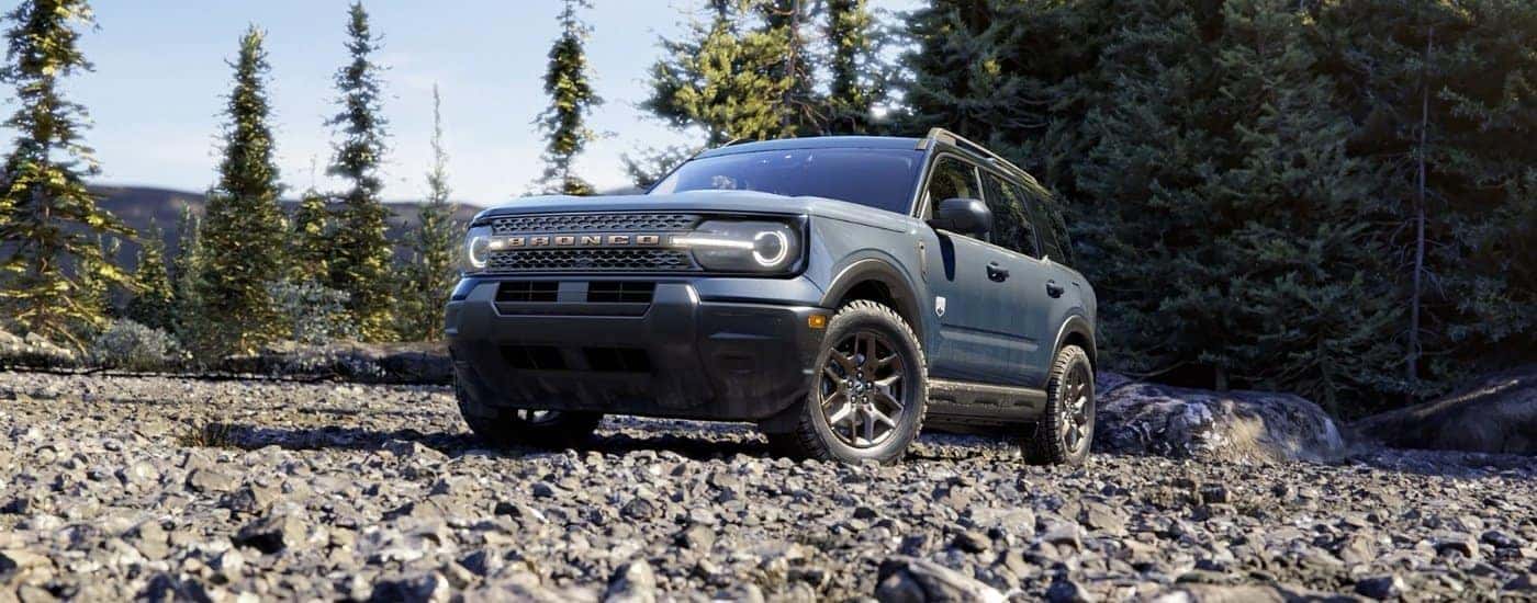 Grey 2026 Ford Bronco Sport Big Bend Bronze parked off-road