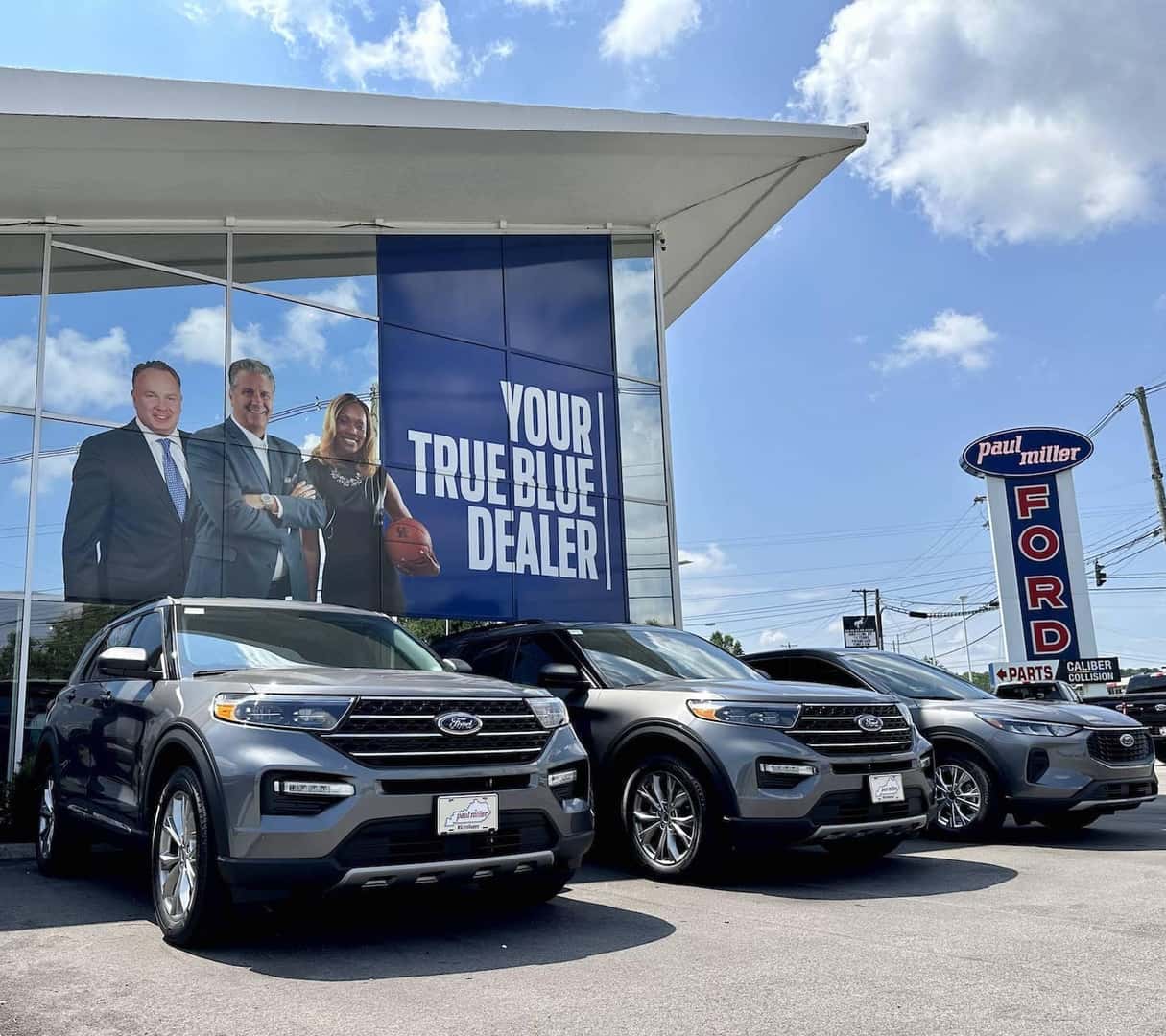 Photo of our dealership during a sunny day.