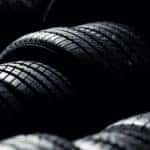 A row of tires is shown.