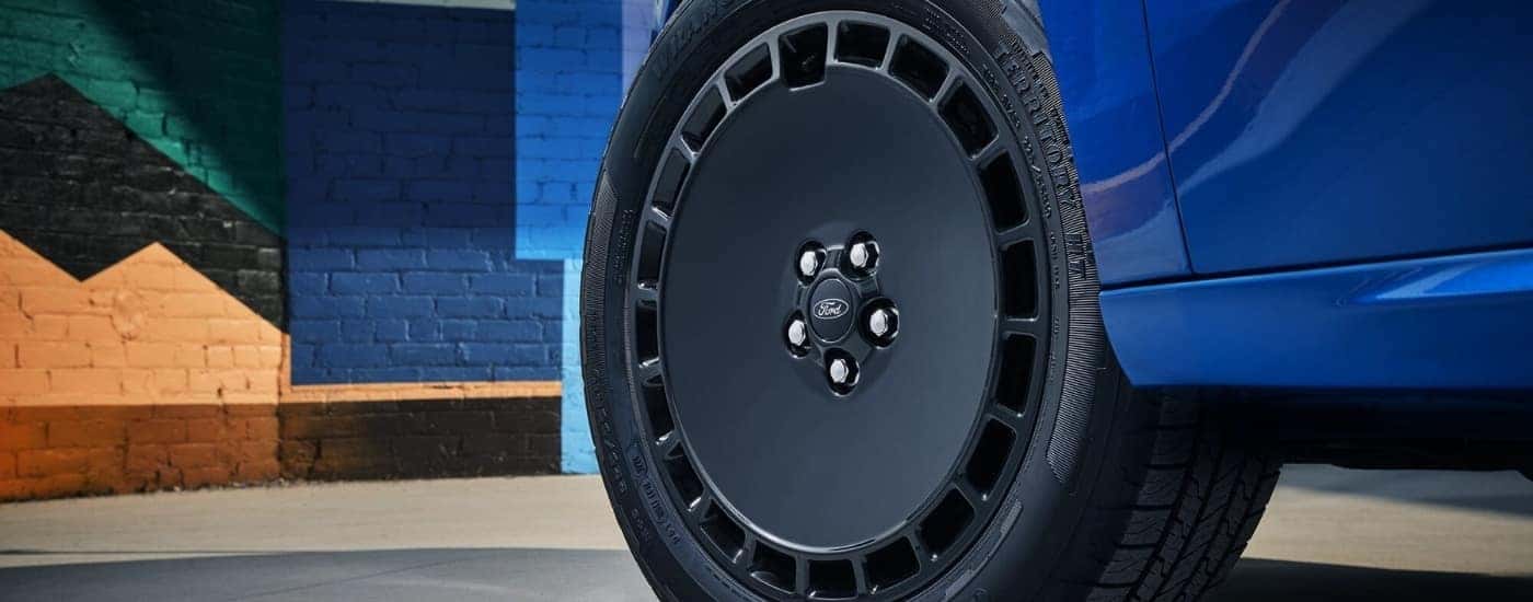 Rim and tire on a 2025 Ford Maverick Lobo