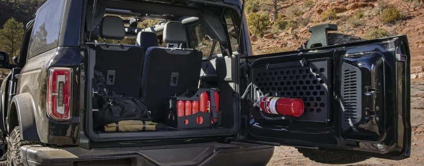 The trunk space in a 2022 Ford Bronco.