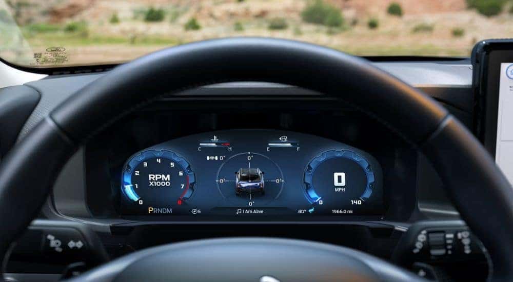 2026 Ford Bronco Sport digital gauge cluster.