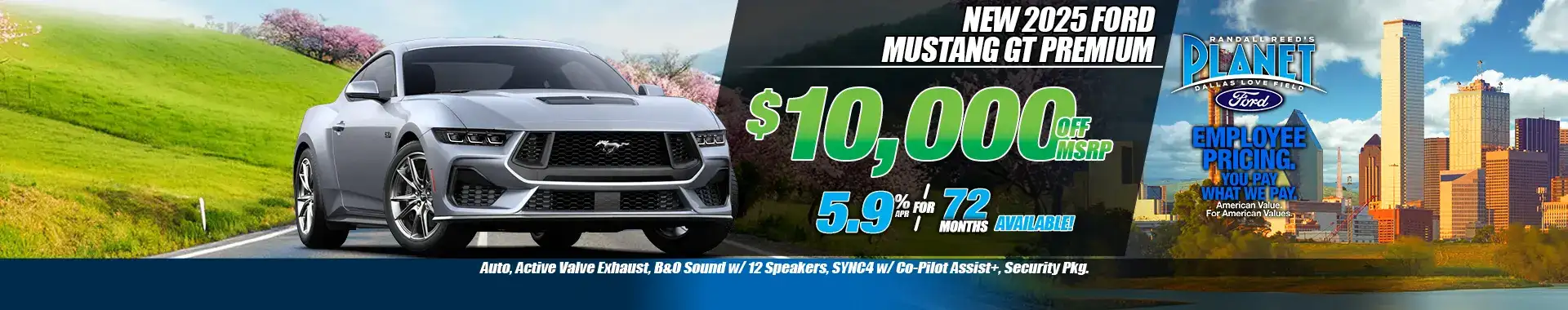 New 2025 Ford Mustang GT Premium for Sale in Dallas, TX - Planet Ford Dallas - Your Dallas Ford Dealer (Updated May 4, 2026)