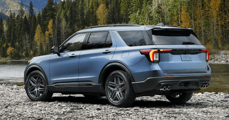 Ford Explorer Parked by stream