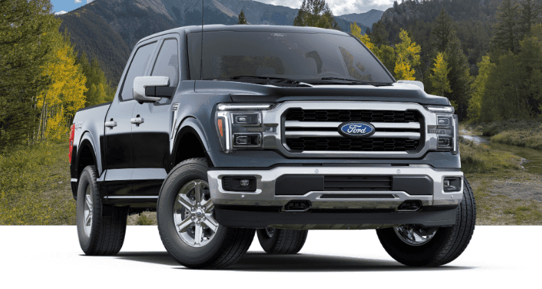 Ford F-150 with forest backdrop