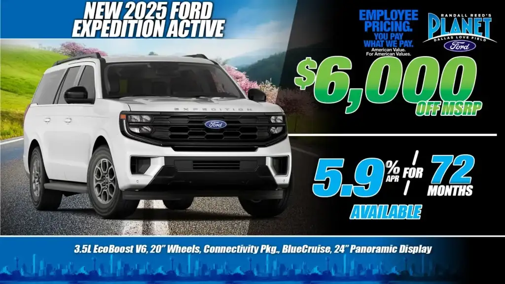 New 2025 Ford<br>Expedition Active<br><i>Special in Dallas, TX</i>