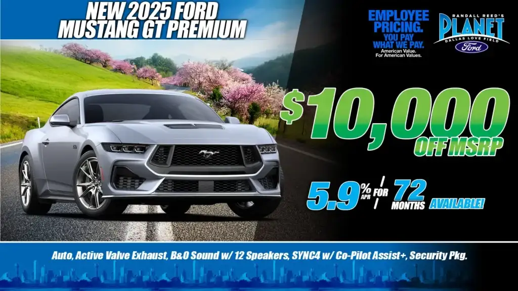 New 2025 Ford<br>Mustang GT Premium<br><i>Special in Dallas, TX</i>