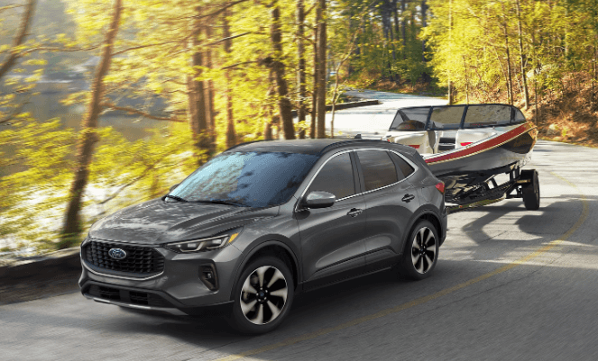 Ford Escape towing a boat