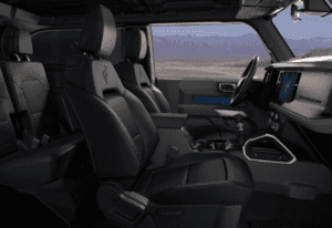 2025 Ford Bronco interior with mid level Package