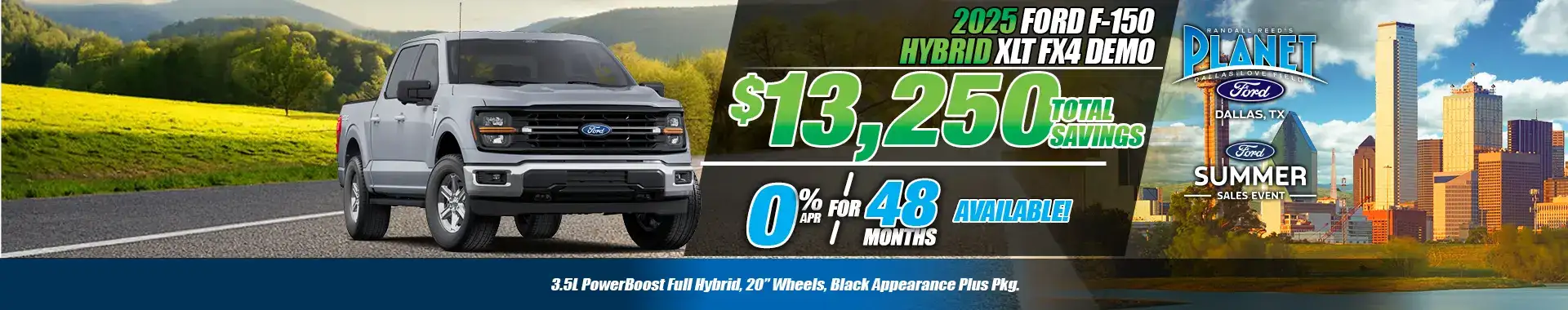 2025 Ford F-150 Hybrid XLT FX4 Demo Special for Sale in Dallas, TX at Planet Ford Dallas - Updated: 7/9/25