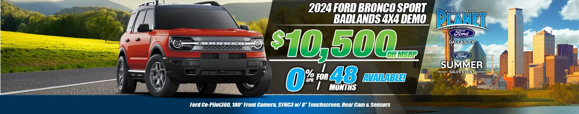 New 2024 Ford Bronco Sport Badlands for Sale in Dallas, TX - Planet Ford Dallas - Your Dallas Ford Dealer (Updated August 8, 2025)