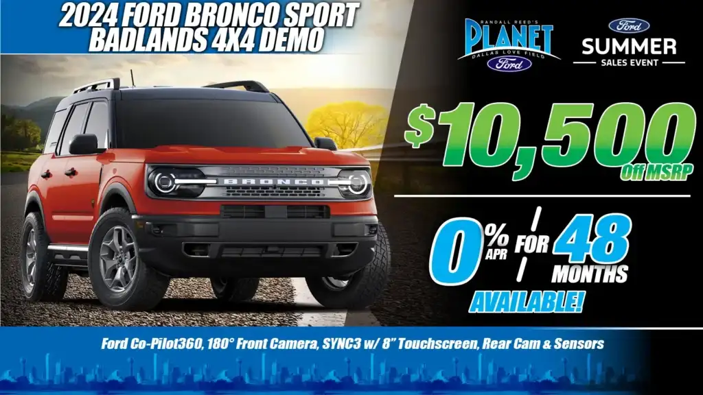 New 2024 Ford<br>Bronco Sport<br>Badlands 4X4<br><i>Special in Dallas, TX</i>