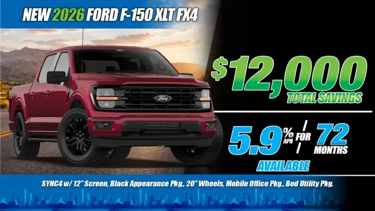 New <u>2026</u> Ford<br>F-150 XLT FX4<br><i>Special in Dallas, TX</i>