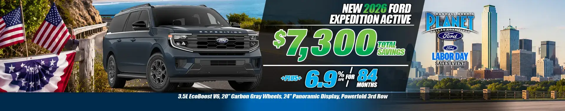 New 2026 Ford Expedition Active for Sale in Dallas, TX - Planet Ford Dallas - Your Dallas Ford Dealer (Updated September 3, 2026)