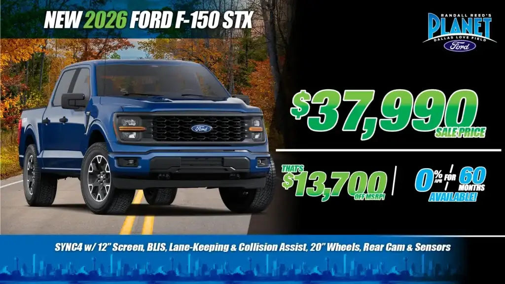 New <u>2026</u> Ford<br>F-150 STX<br><i>Special in Dallas, TX</i>