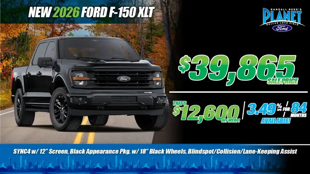 New <u>2026</u> Ford<br>F-150 XLT<br><i>Special in Dallas, TX</i>