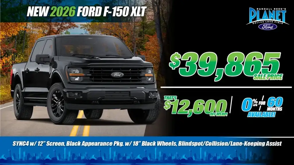 New <u>2026</u> Ford<br>F-150 XLT<br><i>Special in Dallas, TX</i>