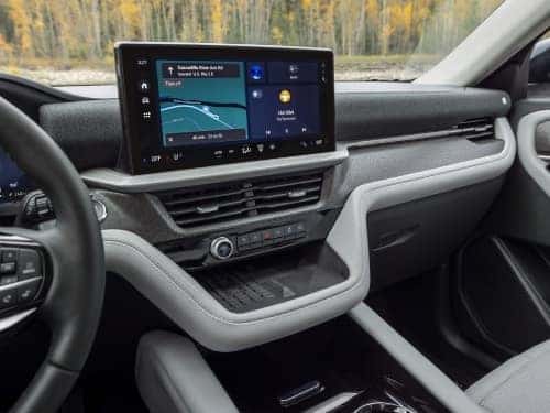 2025 Ford Explorer view of touchscreen display