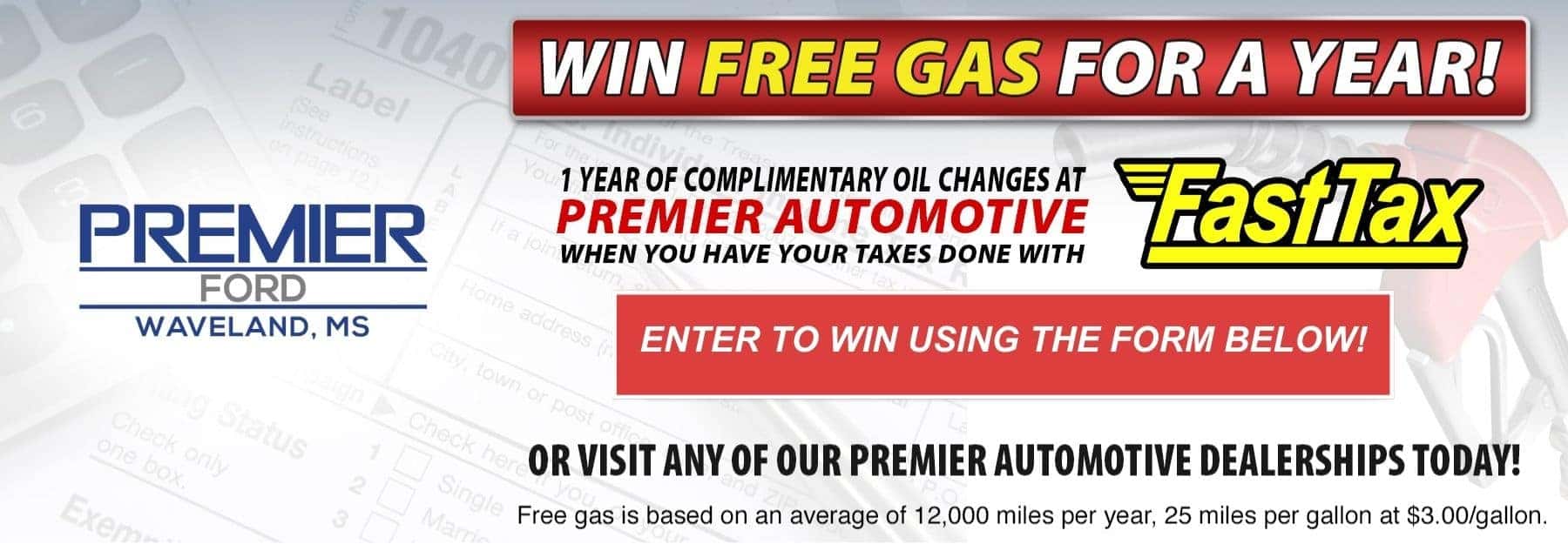Win Free Gas for a Year