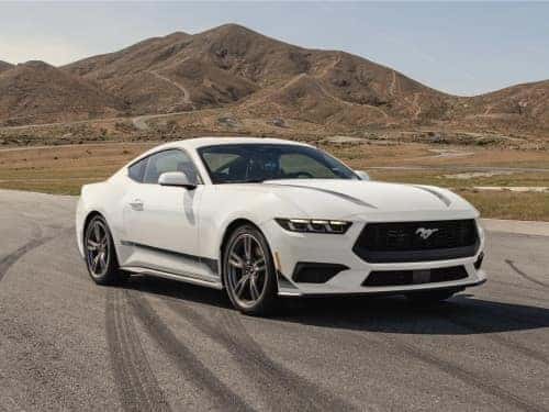 2025 Ford Mustang parked on a blacktop