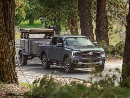 2025 Ford Ranger towing a trailer