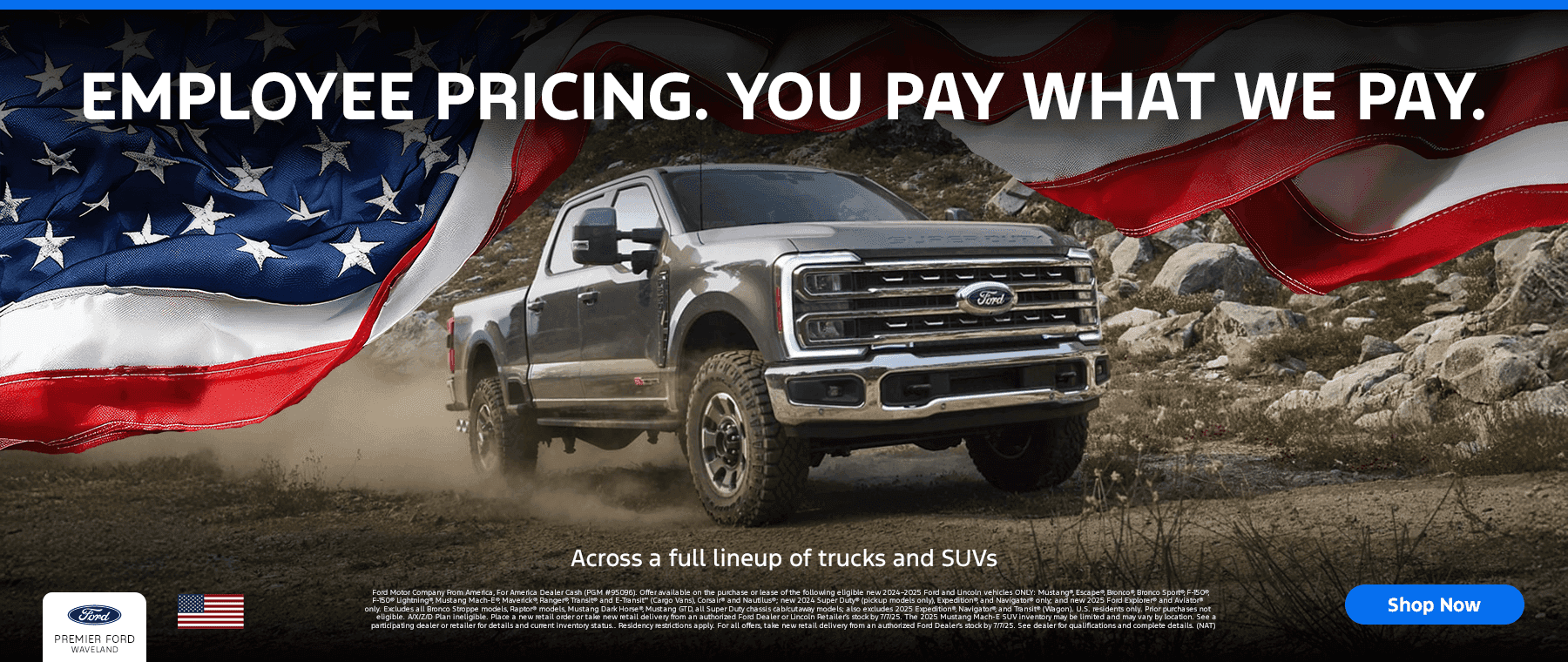Employee Pricing. You Pay What we Pay.