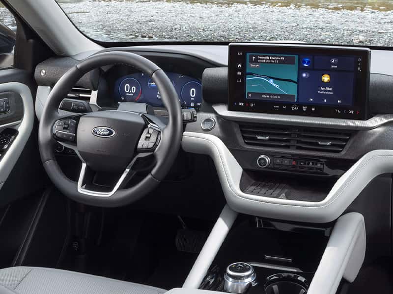 New 2025 Ford Explorer Midsize SUV Interior Comfort Features and Technology
