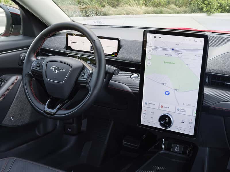 New 2025 Ford Mustang Mach-E Electric Compact SUV Interior Comfort Features and Technology