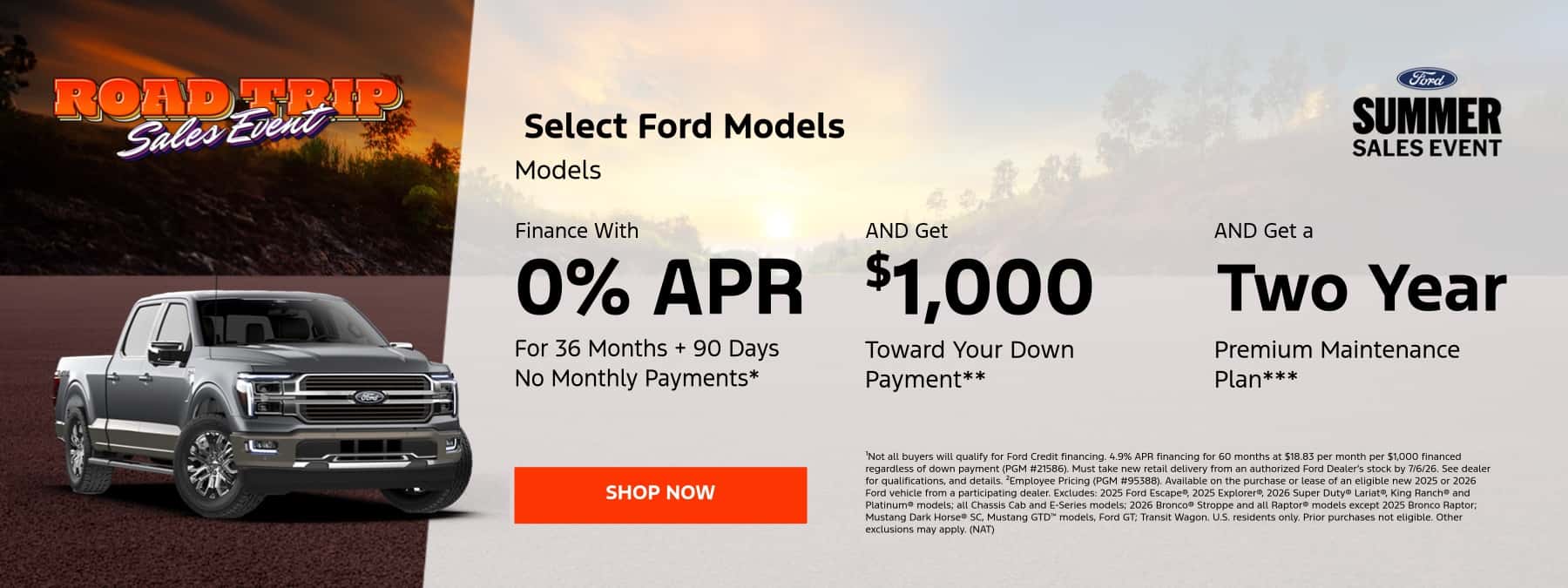 Ford Summer Sales Event