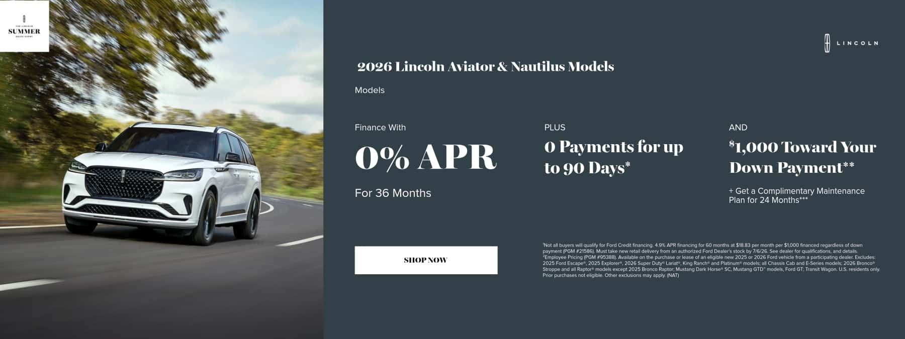 2026 Lincoln Aviator & Nautilus