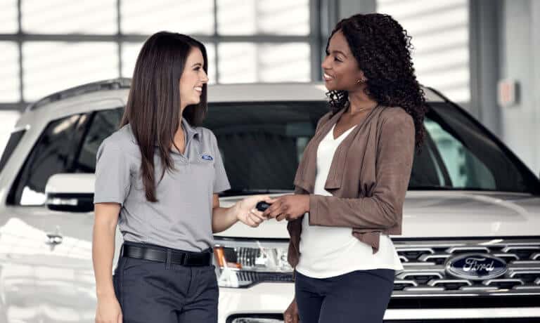 Ford Service Handing Off Keys