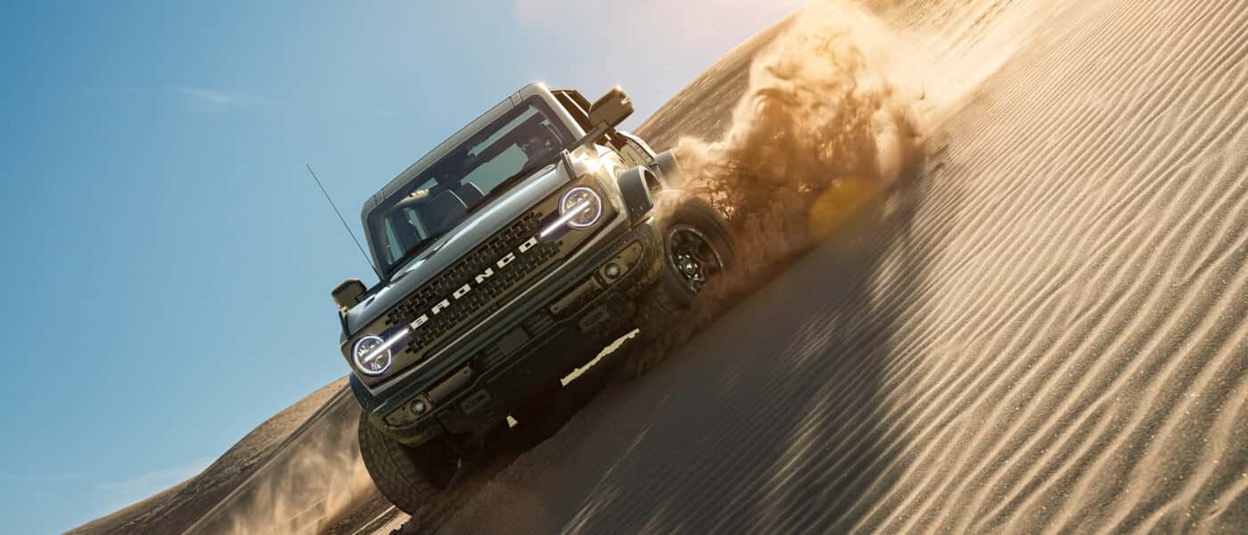 2026 Ford Bronco Exterior Driving Though Sand Dunes