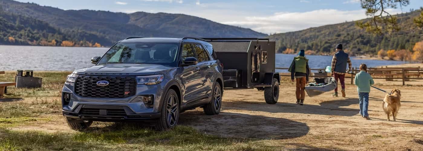 2026 Ford Explorer with family camping