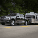 2024 Ford F-150 towing a camper trailer in Macon, GA.