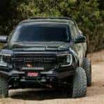 Ford truck i black paint with genuine Ford accessories.