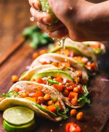 Mexican food tacos at a Macon, GA restaurant.