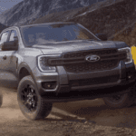2025 Ford Ranger truck off-roading.
