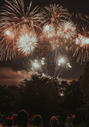 Fourth of July fireworks show in Macon, GA.