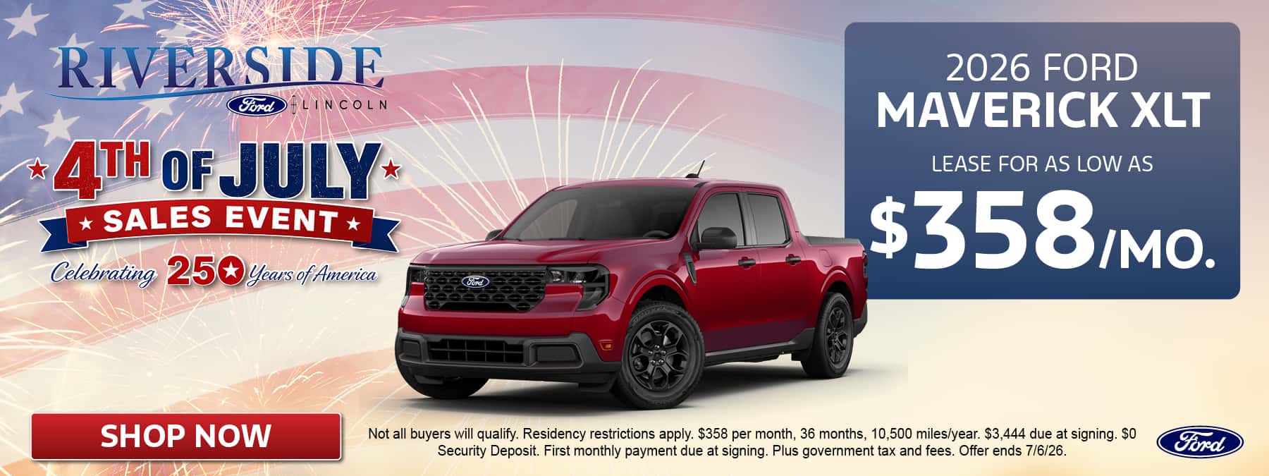 desktop 2026 ford maverick xlt banner