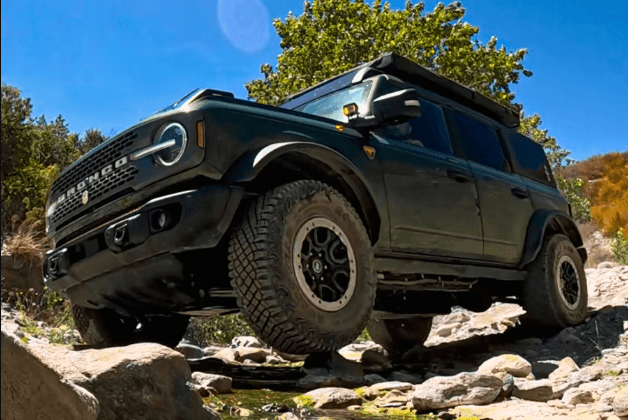 2026 Ford Bronco Sport vs Mazda CX-50 off-road capability — Bronco Sport crossing a river