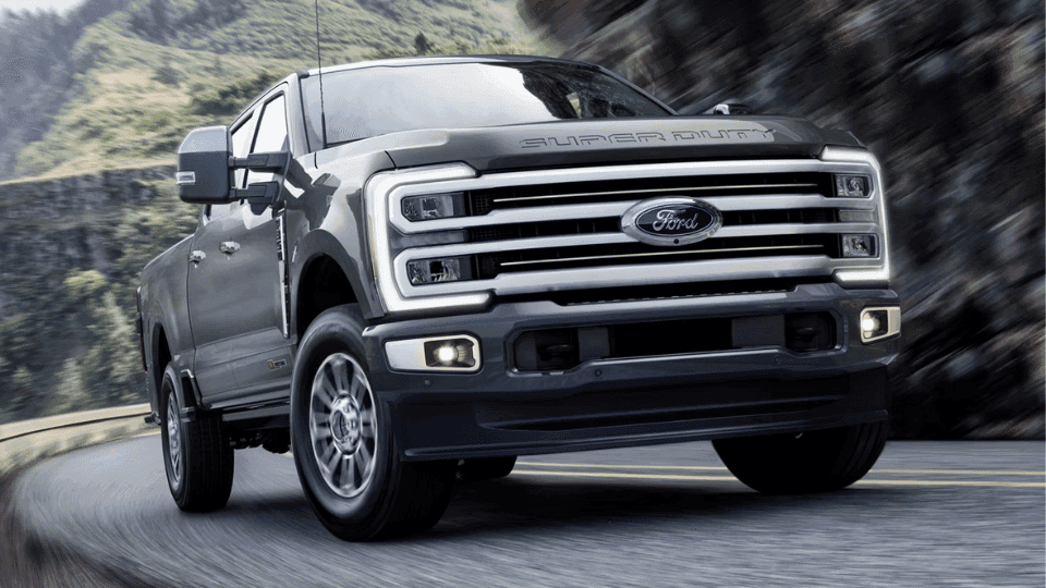 2026 Ford F-350 dually towing a gooseneck trailer for a Kansas City business at Rob Sight Ford