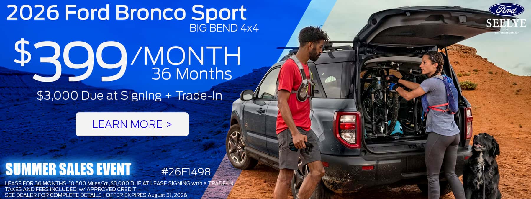 Bronco Sport - #399 Per Month