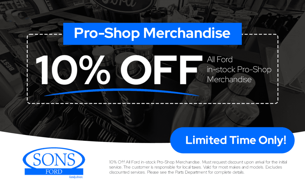 SONS Ford Service and Parts Specials