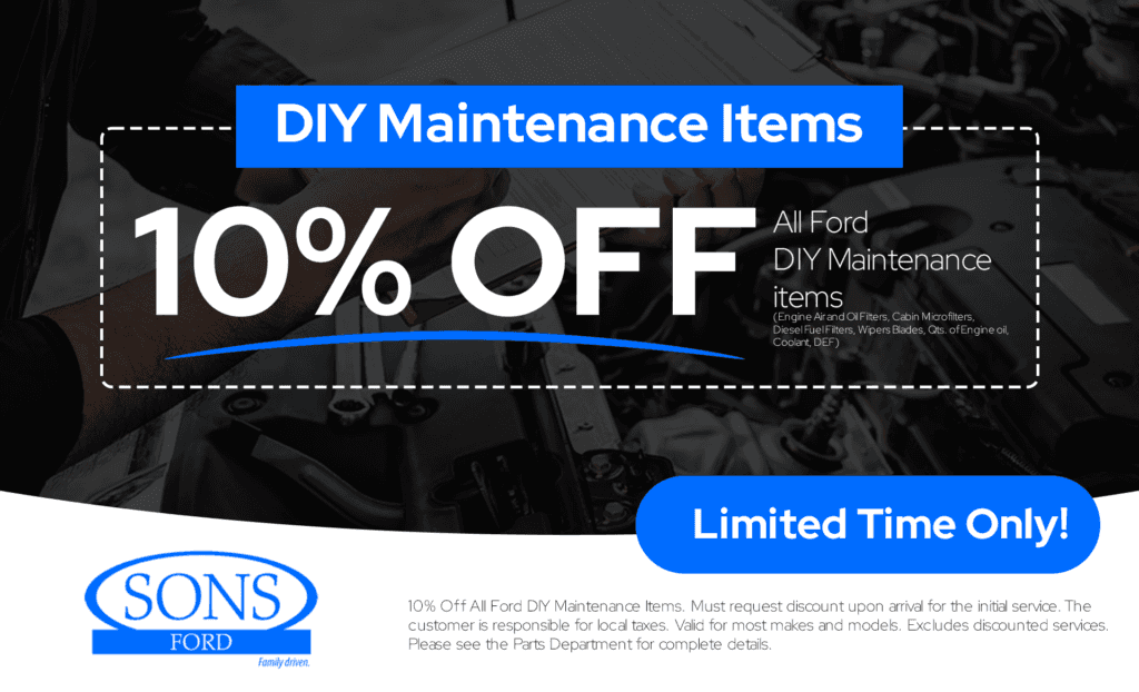 SONS Ford Service and Parts Specials
