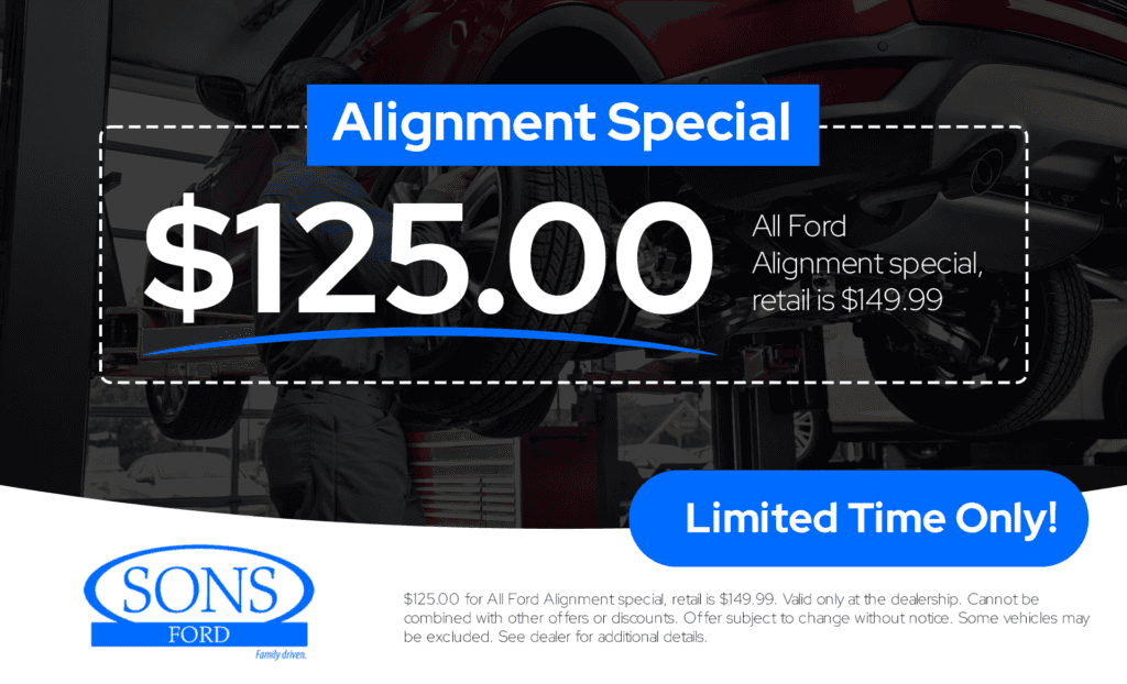 SONS Ford Service and Parts Specials