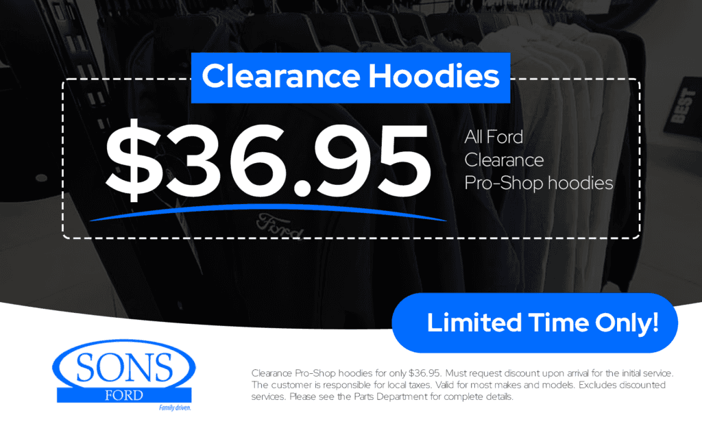 SONS Ford Service and Parts Specials