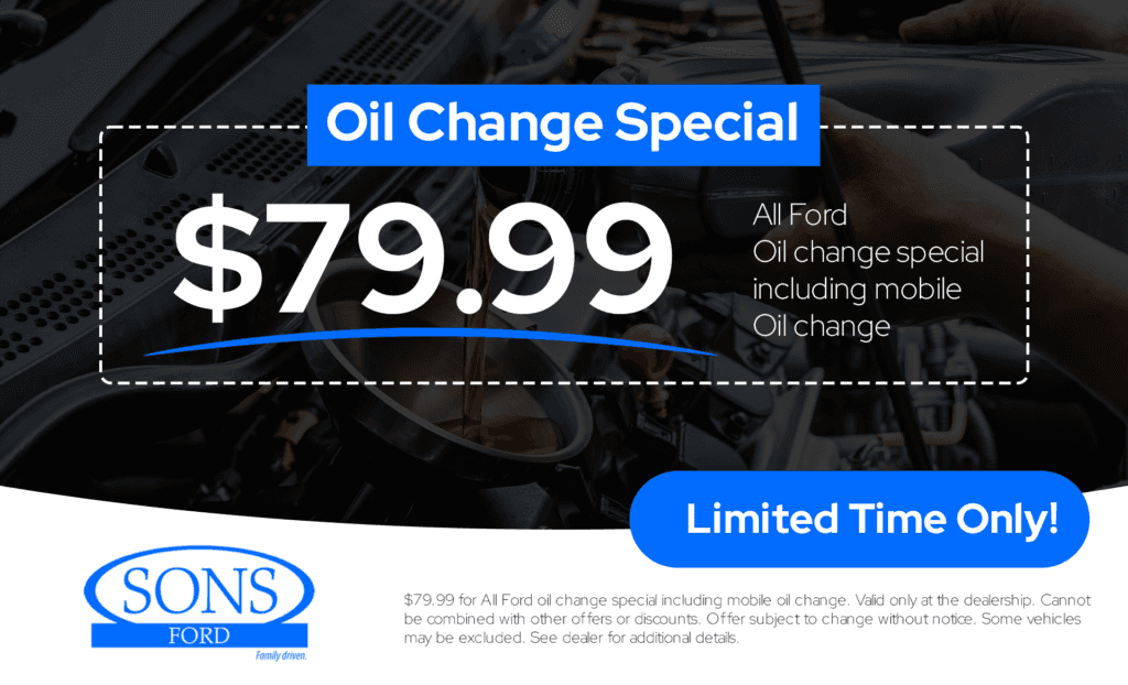 SONS Ford Service and Parts Specials