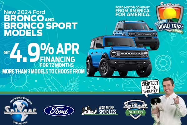 2024 Bronco & Bronco Sport Models - Get 4.9% APR Financing for 72 Months 